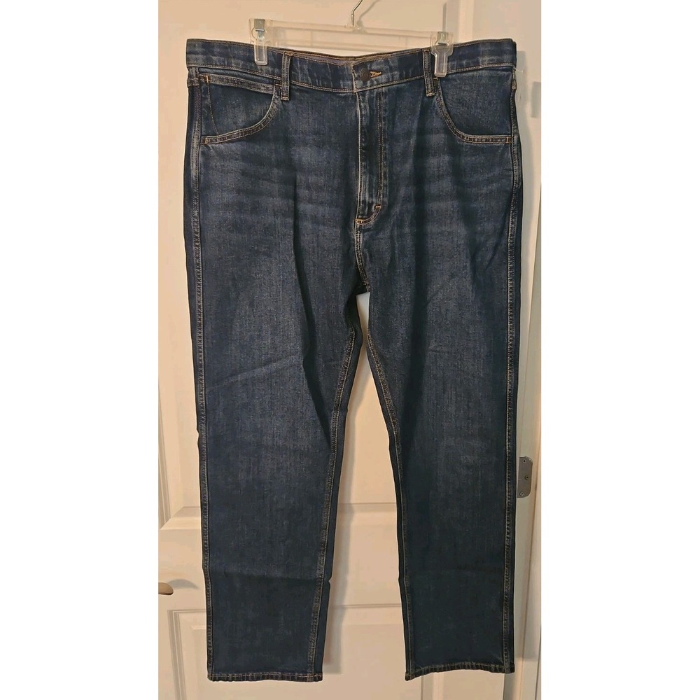Mens Wrangler 5 Star Performance Jeans 38x30 NEW. Dark Wash